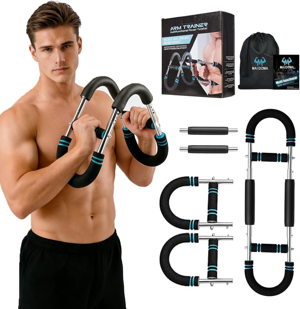 Arm Twister Trainer, 20-60Lb Adjustable Chest Exerciser & Arm Trainer, Portable Chest Trainer for Men & Women, Home Gym Body Strength Workout Equipment