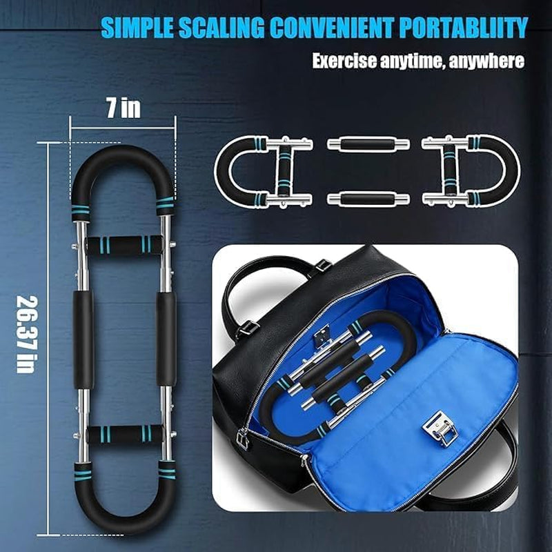 Arm Twister Trainer, 20-60Lb Adjustable Chest Exerciser & Arm Trainer, Portable Chest Trainer for Men & Women, Home Gym Body Strength Workout Equipment